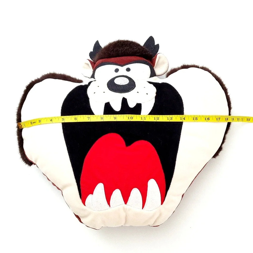 Vintage‎ 1995 Looney Tunes Taz Tasmanian Devil Soft Stuff Plush Toy Pillow Rare